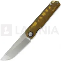 Maxace Baby Racoon-V kääntöveitsi, Amber PEI