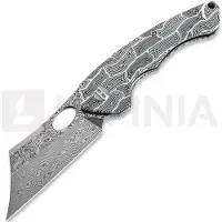 Bestech Skirmish - Damascus - G10, musta, valkoinen