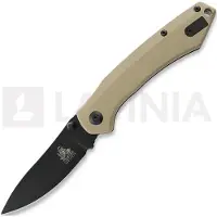 Twisted Assisted Twisted Atlas Slipjoint kääntöveitsi, Tan G-10, Black PVD
