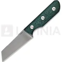 Straight Line Scorer - Stonewashed - Green Burlap Micarta veitsi