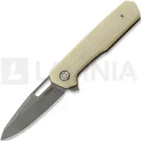 Mechforce Oeser Collab Nebo V2 kääntöveitsi, Antique Linen Micarta
