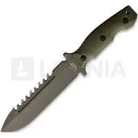 Halfbreed Blades Large Survival Knife selviytymispuukko, oliivinvihreä