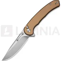 SENCUT Ingot S25102-1 Stonewashed D2, Brown Aluminum, pocket knife