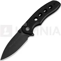 CIVIVI Triptych C23085B-1 Blackwashed 14C28N, Black G10, pocket knife