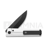 The James Brand The Chapter 2 - White Titanium / Black / Straight kääntöveitsi