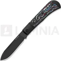 Kizer Cutlery Trestle D S90V kääntöveitsi, Black Aluminum & Fat Carbon, DLC