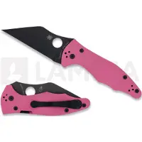 Spyderco Yojimbo 2 Pink G10 CPM S30V Black Blade SPRINT RUN kääntöveitsi