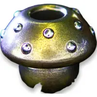 Audacious Concept Amanita Bead - Brass & Silver