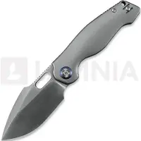 Kunwu Knives Verta Gringo - Satin - Titanium kääntöveitsi, Orange Peel Texture