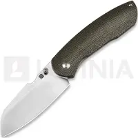 Artisan Cutlery Prime 1866G-ODG, Sand Polished S90V, OD Green Micarta/Titanium pocket knife