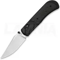 Kizer Cutlery Tycho M390 Clip Point kääntöveitsi, Black Ti & Carbon Fiber, Stonewash