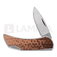 Case Knives Woodchuck Triangle Brushed Stainless Steel Executive Lockback kääntöveitsi