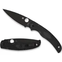 Spyderco Native Chief, Black, Lightweight, Black Blade