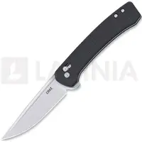 CRKT Q Compact 7075 Stonewashed 14C28N, Black GRN, pocket knife, Richard Rogers design