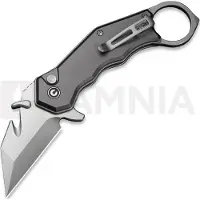 CIVIVI Amaroq C24018-1 Satin Nitro-V, Gray Aluminium, pocket knife, Tony Sentmanat design