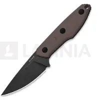 Kizer Cutlery Splinter AEB-L veitsi, Brown G-10, Black Stonewash