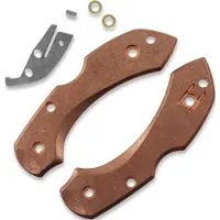 Flytanium Copper Scale Kit for Spyderco Dragonfly Knife - Copper Stonewash
