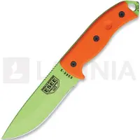 ESEE Model 5 selviytymispuukko, venom green/orange G10, black kydex sheath