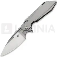 Bestech Shodan - Stonewash + Satin - Titanium kääntöveitsi, harmaa