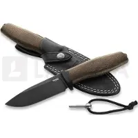 Lionsteel Acha - Green Burlap - Black blade veitsi