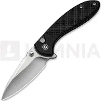 CIVIVI Faeger C24031-1 Satin 14C28N, Milled Black G10, pocket knife