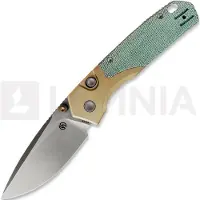 Vosteed Psyop 299 - Satin - Ti Bolster + Norplex UltreX Micarta kääntöveitsi, teal