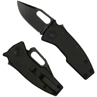 Demko Knives Nano Shark Stealth 20CV Clip Point kääntöveitsi, Black