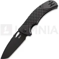 MKM Knives Ciras - Black Top Shield - G10 kääntöveitsi, musta