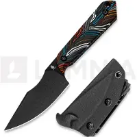 Kizer Cutlery Harpoon Mini 1040S6 Black CPM 3V, G-Mascus, fixed knife, Maverick Customs design