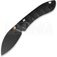 Vosteed Mini Nightshade - Blackwash - Titanium kääntöveitsi, musta
