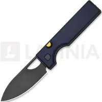 Kizer Cutlery Vanguard Little Ringbo V3708A3 Graywashed AEB-L, Blue Aluminium, pocket knife, Matija Milovic design