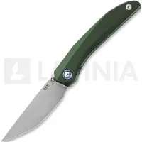 MKM Knives Detonario - M390 - Aluminum kääntöveitsi, vihreä