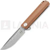 Böker Plus Cataclyst 42 Flipjoint Damascus 01BO479DAM Brown Micarta pocket knife