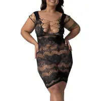 Nortie Lilya Musta Minimekko - Musta - Plus size