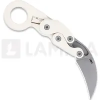 CRKT Provoke 4041S Stonewashed AUS8, Sand Grivory, Kinematic Karambit pocket knife, Joe Caswell design