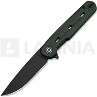 CIVIVI Navo C25015A-2 Blackwashed Nitro-V, Green Micarta, pocket knife, Ostap Hel design