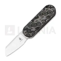 Kizer Cutlery Mini Bay kääntöveitsi, Gray/Black Vortex Micarta, Satin
