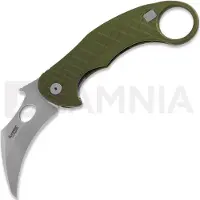 Lionsteel L.E.One Stonewash kääntöveitsi, vihreä