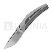 Reate Large Krypton kääntöveitsi, Bead Blast Ti/Red Dark Matter CF