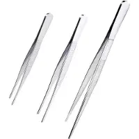 Hobby Hall Keittiön pinsetit, ruostumatonta terästä, 3 kpl (30, 21, 16 cm)