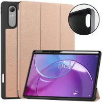 SKALO Trifold Kotelo sopii Lenovo Idea Tab Pro Gen 2 13" - Ruusukulta
