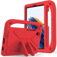 SKALO Samsung Galaxy Tab A9 Lasten suojakotelo, jossa on kahva ja jalusta - Punainen