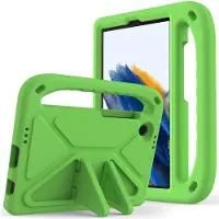 SKALO Samsung Galaxy Tab A11 Lasten suojakotelo, jossa on kahva ja jalusta - Vihreä