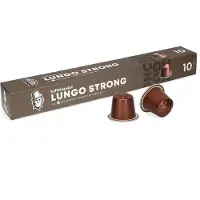 Kaffekapslen | Lungo Strong - 10 kapselia nespresso-koneisiin