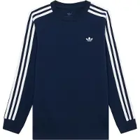 Adidas Originals Paita '3 STRIPE' indigonsininen / valkoinen