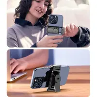 Hurtel Selfie stick Selfie stick WC1Y2S telescopic 1.3m aluminum alloy tripod with phone holder - black