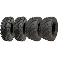 Parnells Quad Renkaat 25x8-12 & 25x11-12 6ply E Merkitty tielain mönkijä extra leveä - 4 kpl sarja