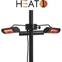 HEAT1 Terassilämmitineco High-line 3 X 670 W, Musta