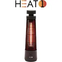 HEAT1 Terassilämmitin Eco High-line Pöydänalusmalli "Cone" 1200w, Musta