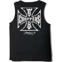 West Coast Choppers Worn Cross Hihaton T-paita